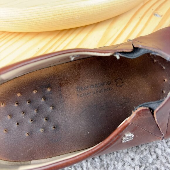 Finn Comfort Shoe Newport Loafers Womens Size 9 Brown Leather Made in Germany - Picture 7 of 8